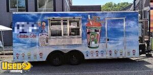 Like-New - 8.5' x 20' Beverage Concession Trailer w/ Walk-in Freezer