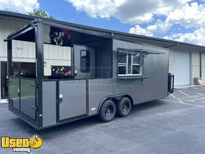NEW - 2025 8.5' x 22' Food Concession Trailer with Fire Suppression System and 8' Porch