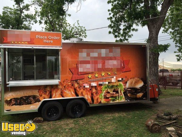 2016 - 8' x 18' Kitchen Trailer Food Concession Trailer