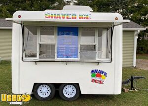 TURNKEY - Fibrecore 2009 7' x 10' Shaved Ice Concession Trailer w/ Extra Ice Shaver