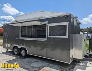 2021 Lightly Used 8.5' x 20' Commercial Mobile Kitchen Food Vending Trailer