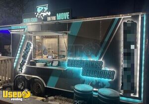 2024 - 8.5' x 18' Pizza Food Trailer with Fire Suppression System | Concession Trailer