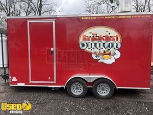 Like New - 2022 8' x 16' Diamond Cargo Mobile Kitchen Food Trailer Concession Trailer