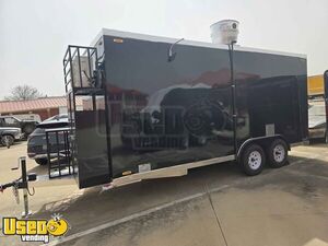 NEW - 2024 8.5' x 18' Kitchen Food Trailer with Fire Suppression System | Concession Trailer
