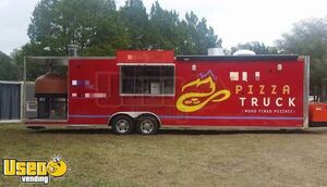 2015 Wood-Fired Pizza Concession Trailer Brick Oven Pizza Trailer