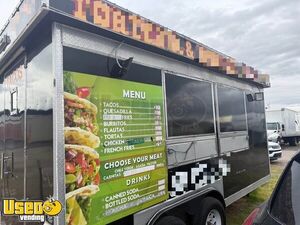8' x 16' Kitchen Food Concession Trailer with Fire Suppression System