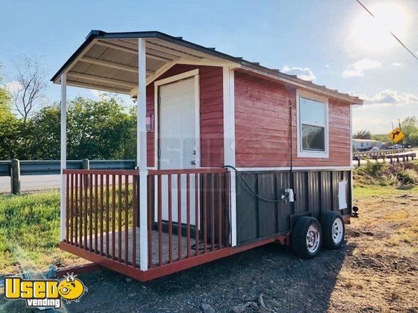 Extremely Clean and Spacious Food Concession Trailer with Porch/Mobile Food Unit