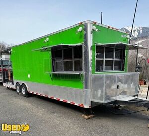 Loaded and Approved 2016 Freedom Kitchen Food Concession Trailer with Porch