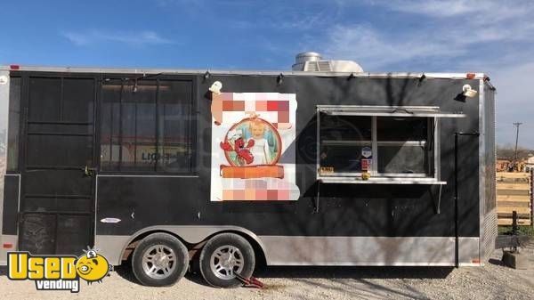 Used 2014 8.5' x 14' Food Concession Trailer with Screened Porch