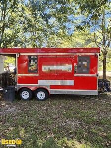 TURNKEY - 2022 8.5' x 18' Kitchen Food Concession Trailer with Open Porch