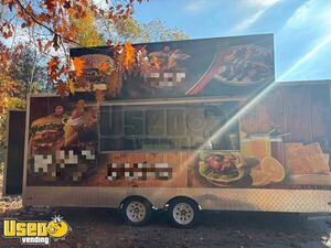 NEW - 2023 8' x 18' Kitchen Food Trailer with Fire Suppression System | Concession Trailer