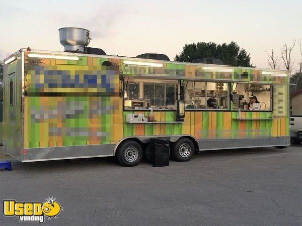 2017 - 8.5' x 30' Mobile Kitchen Food Concession Trailer