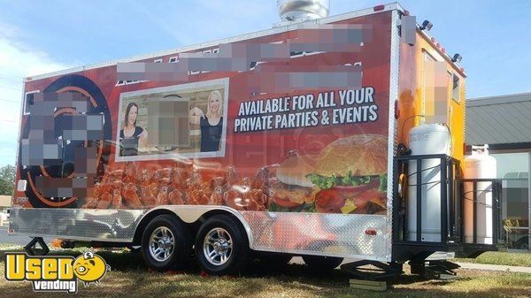 2016 - 8.5' x 20' Mobile Kitchen Food Concession Trailer