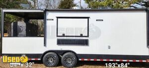 CLEAN 2019 8.5' x 24' SDG Barbecue Food Concession Trailer with Porch & Pro-Fire Suppression