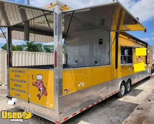 2018 46' Commercial Massive Kitchen Food Vending Trailer with Bathroom and Porch