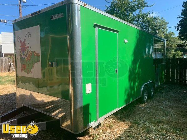 Very Clean 2018 - 8.5' x 24' Food Concession Trailer with Porch