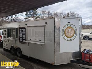 TURNKEY LICENSED & LOADED PRACTICALLY NEW 2021 8.5' x 20' Mobile Kitchen Food Concession Trailer