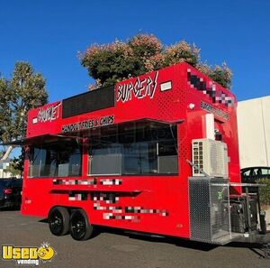 2021 8' x 18' Kitchen Food Concession Trailer with HCD Insignia + Fire Suppression