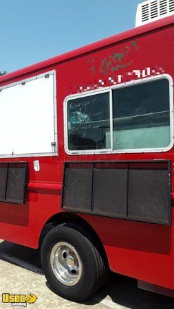 All Stainless Steel Chevrolet Step Van Food Truck / Rarely Used Mobile Kitchen