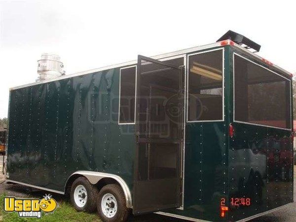 2012 - 22' Lark BBQ Smoker / Full Kitchen Concession Trailer