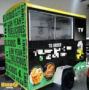 Compact 2021 Mobile Kitchen Unit Street Food Concession Vending Trailer