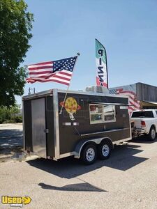 2017 - 7.5' x 14' Food Concession Trailer / Used Street Food Trailer