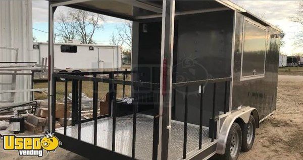 2018 - 7.5' x 18' Food Concession Trailer with Porch