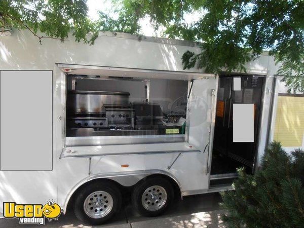 2012 - 18.5 x 8.5 Custom Mobile Kitchen Concession Trailer with Optional Truck