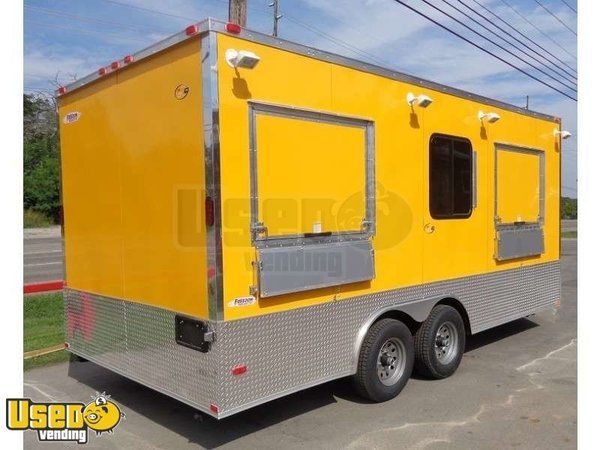 2014 - 8.5' x 18' Freedom Food Concession Trailer- Loaded