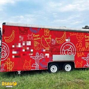 TURNKEY - 8' x 16' Kitchen Food Concession Trailer with Pro-Fire Suppression