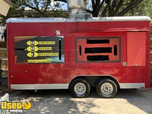 2003 Wells Cargo 8.5' x 16' Mobile Kitchen Food Concession Trailer with Pro Fire Suppression System