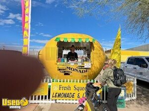 2018 8' x 10' Lemon Shaped Roll-Off Trailer Lemonade / Shaved Ice Concession Stand