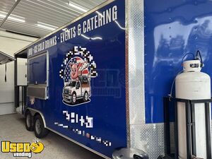 2021 8.5' x 20' Mobile Kitchen Food Concession Trailer with Porch
