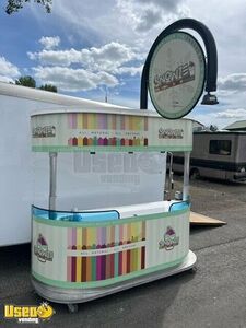 2016 Snowie Shaved Ice Kiosk w/ Ice Shaver Snowball Stand & 10' Transport Trailer