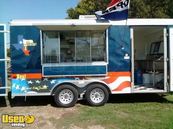 2010 - 16' x 8' R & J Trailers EXP BBQ Concession Trailer