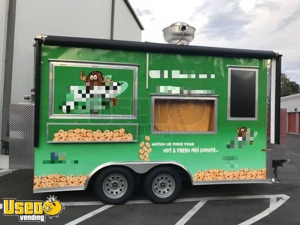 2018 - 8.5' x 14' Rock Solid Mini Donut Concession Trailer / Lil Orbits Donut Business