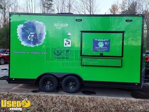 Like New - 2023 8.5' x 16' Elite Smoothie Food Concession Trailer All NSF Mobile Food Unit