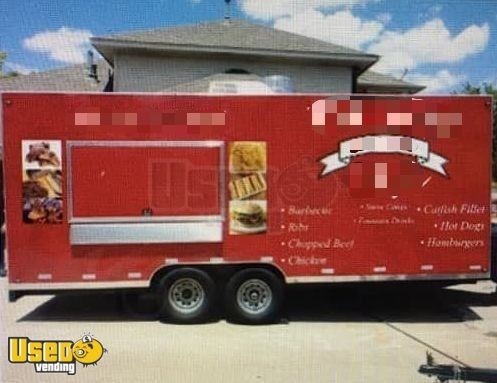 Lightly Used 2015 8.5' x 20' Food Concession Trailer with Pro Fire Suppression System