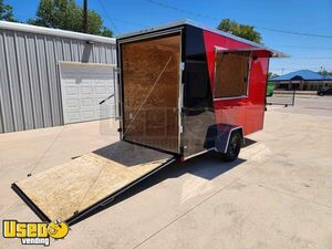 Ready to Outfit 2023 - 6' x 12' Empty Concession Trailer | Mobile Vending Unit