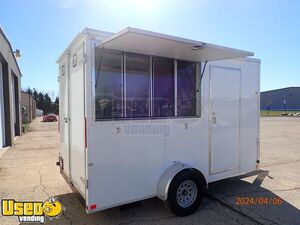 NEW - 2024 7' x 12' Cargo Craft Concession Trailer Mobile Vending Unit