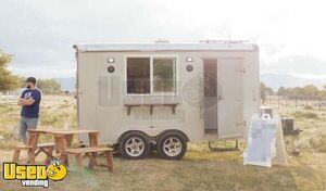 TURNKEY - 8.5' x 18.5' Shaved Ice Concession Trailer with Solar Panel