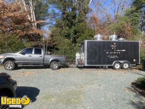 TURNKEY - 2017 8' x 18' Kitchen Food Concession Trailer with 2006 Dodge Ram 3500 Pickup Truck