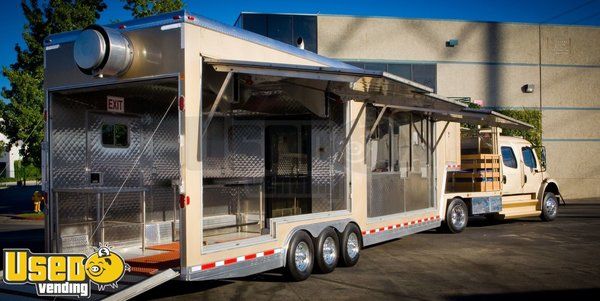 8.33' x 40' Pro Mobile Kitchen BBQ Concession Trailer