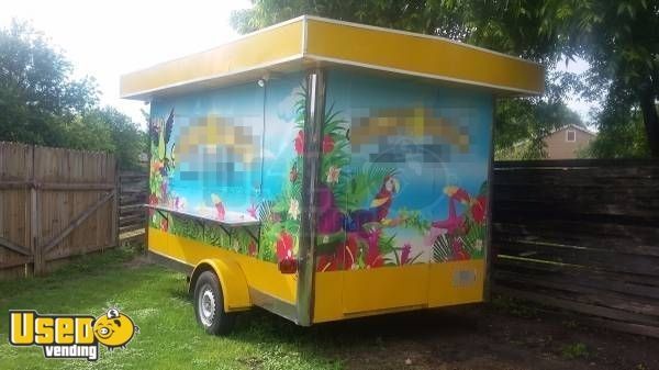 14' Hawaiian Snow Concession Trailer