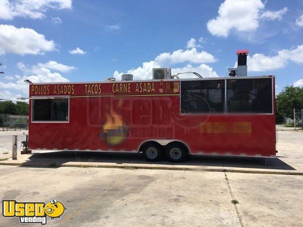 2016 - 8.5' x 30' BBQ Concession Trailer with Porch