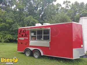 Turnkey 2018 WOW Cargo 7' x 16' Mobile Kitchen Food Trailer