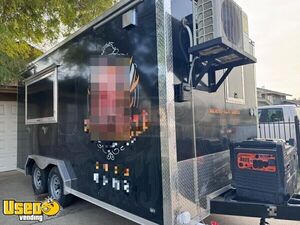 NEW TURNKEY - 2023 8' x 16' Concession Trailer Tacos / Gyros Mobile Kitchen w/ Fire Suppression