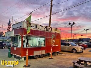 Well Equipped - 8' x 20' Kitchen Food Trailer with Fire Suppression System