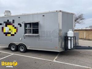 2021 8.5' x 18' Freedom Kitchen Food Trailer with Bathroom | Concession Trailer