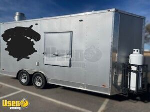 2021 8.5' x 18' Freedom Kitchen Food Trailer with Bathroom | Concession Trailer